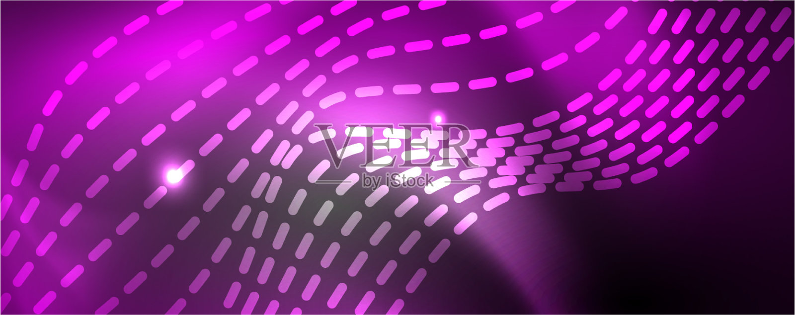 霓虹波线抽象背景魔术插画图片素材