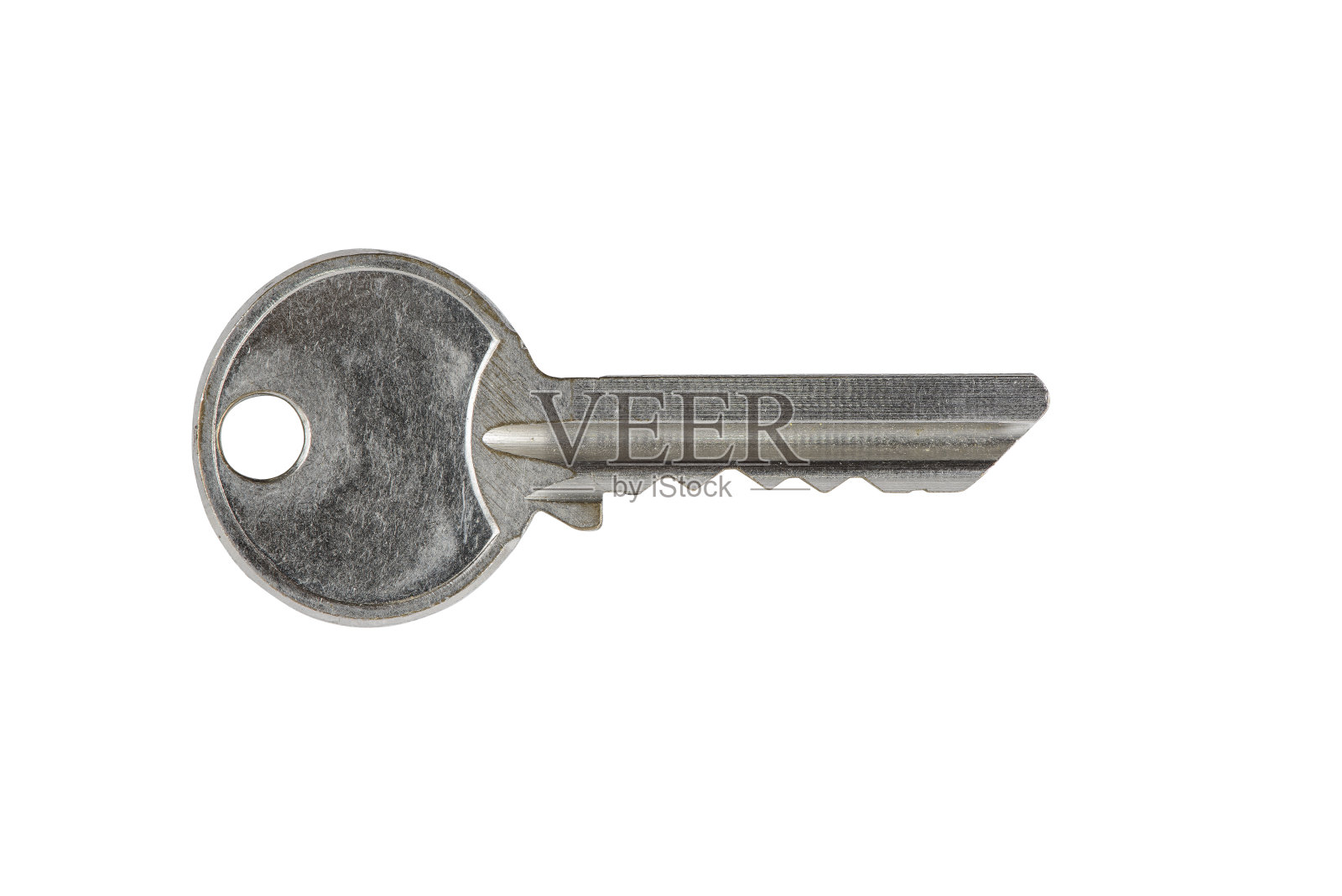 家用钥匙，灰色金属，剪切路径，隔离，高分辨率照片摄影图片
