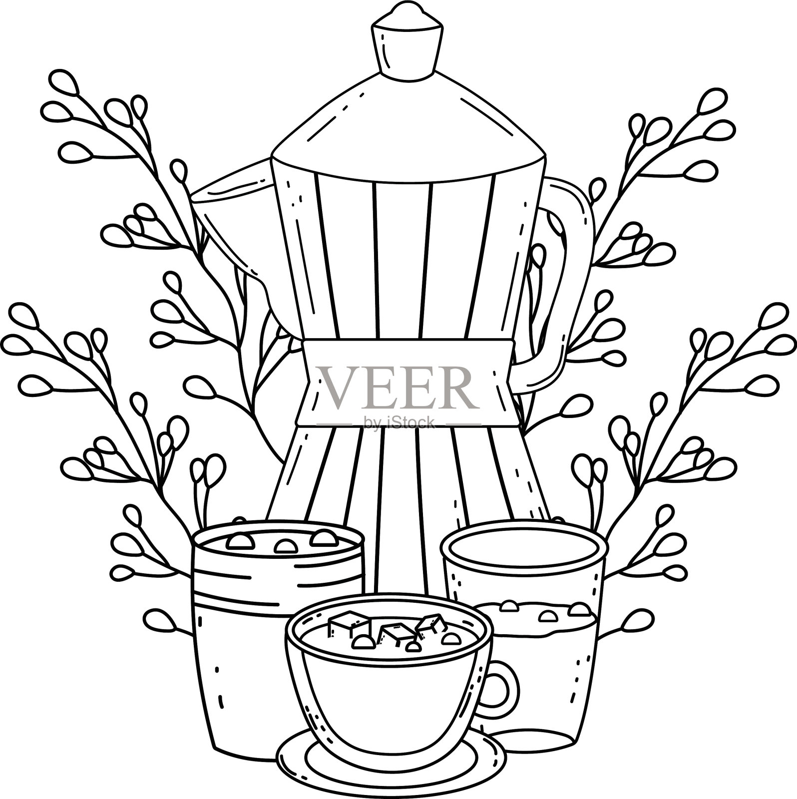 独立咖啡机设计设计元素图片