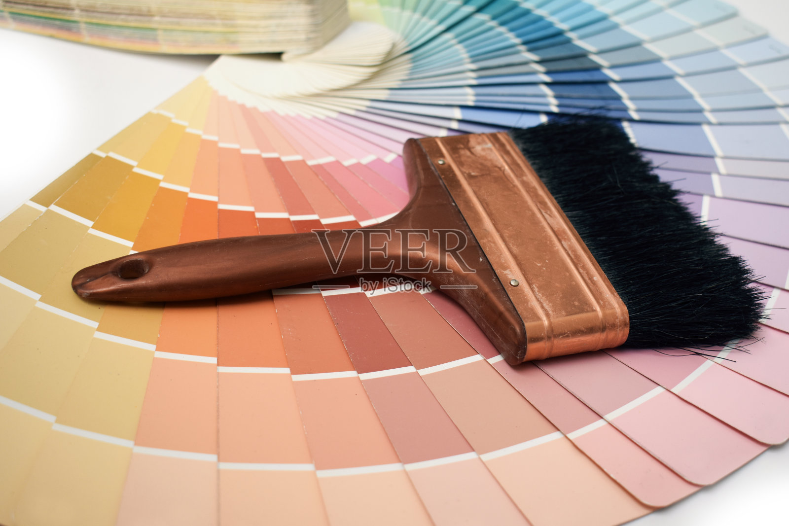 画笔工具上的油漆颜色选项照片摄影图片