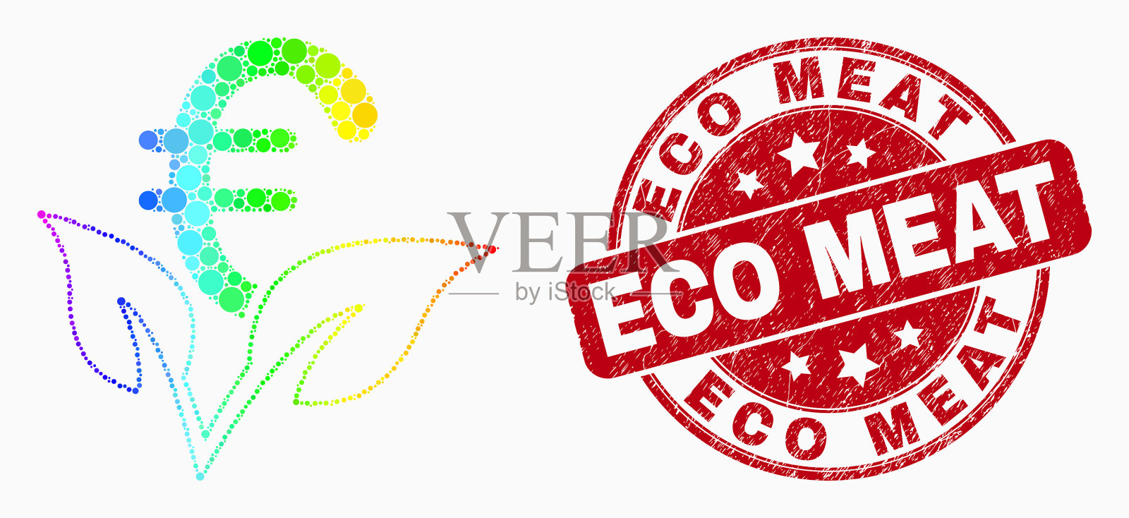 星点谱欧元创业萌芽图标插画图片素材