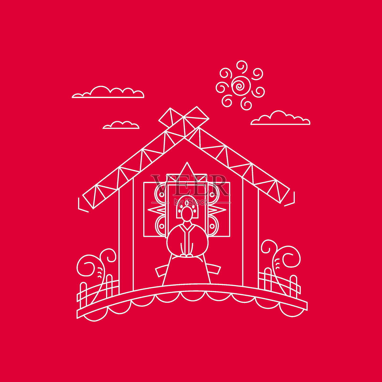 俄罗斯(转换)插画图片素材