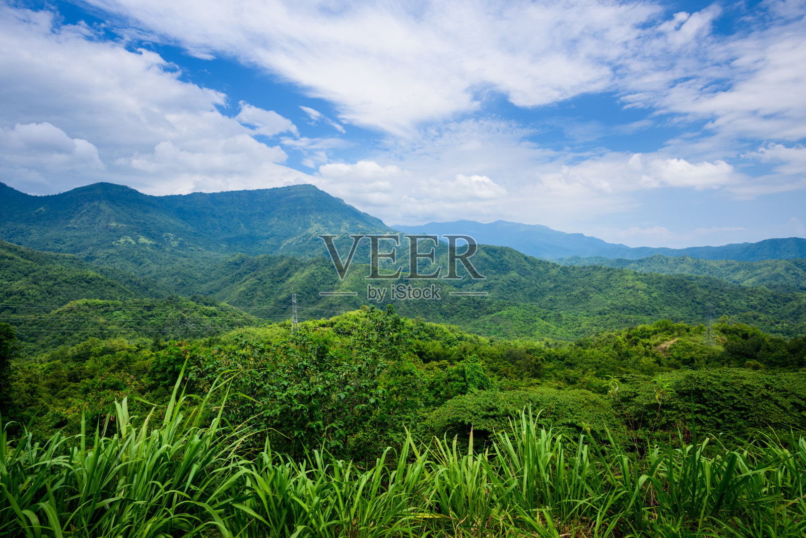 从山顶鸟瞰风景照片摄影图片