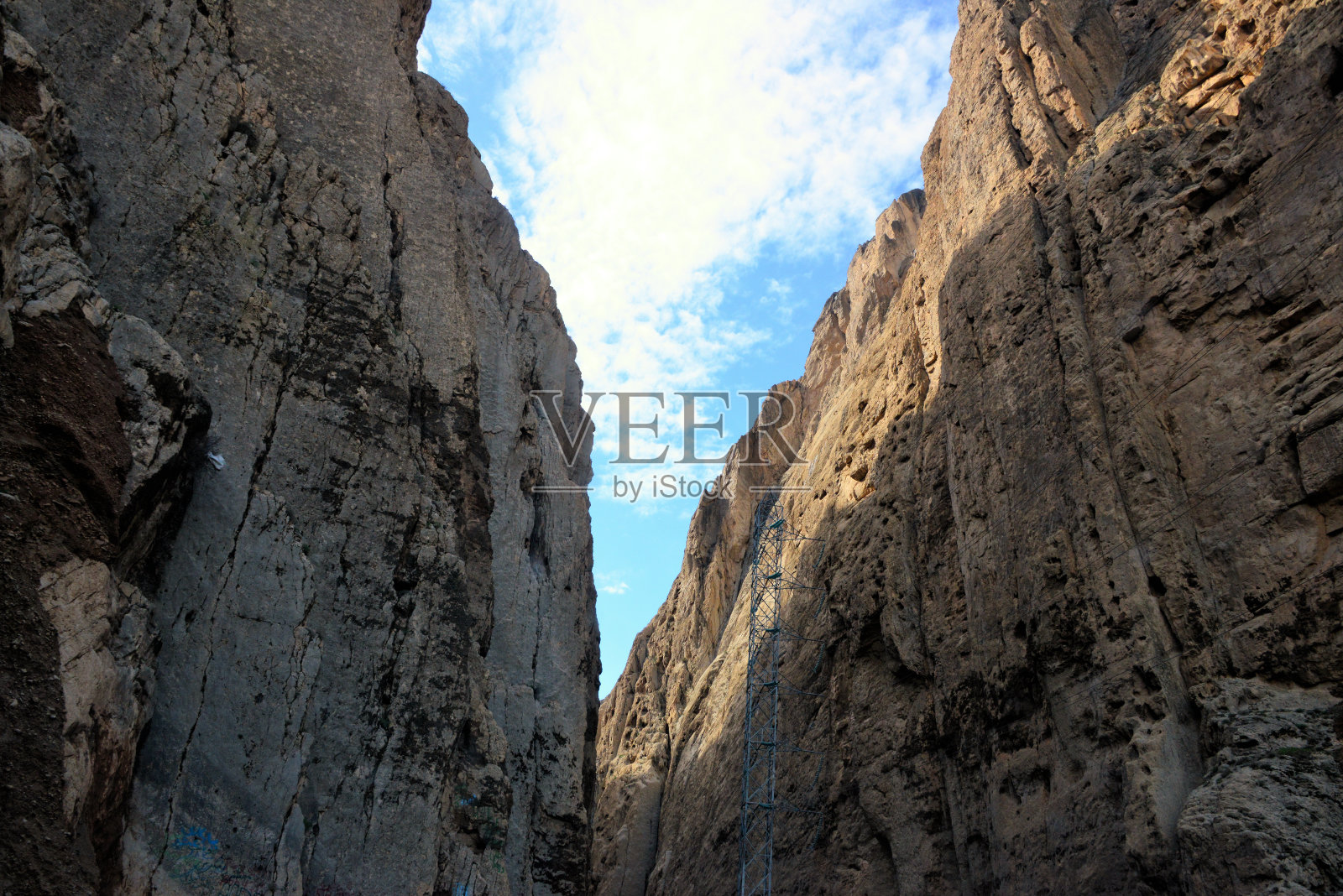 Tangi Tashqurghan峡谷的垂直墙壁，Khulm地区，巴尔赫省，阿富汗照片摄影图片