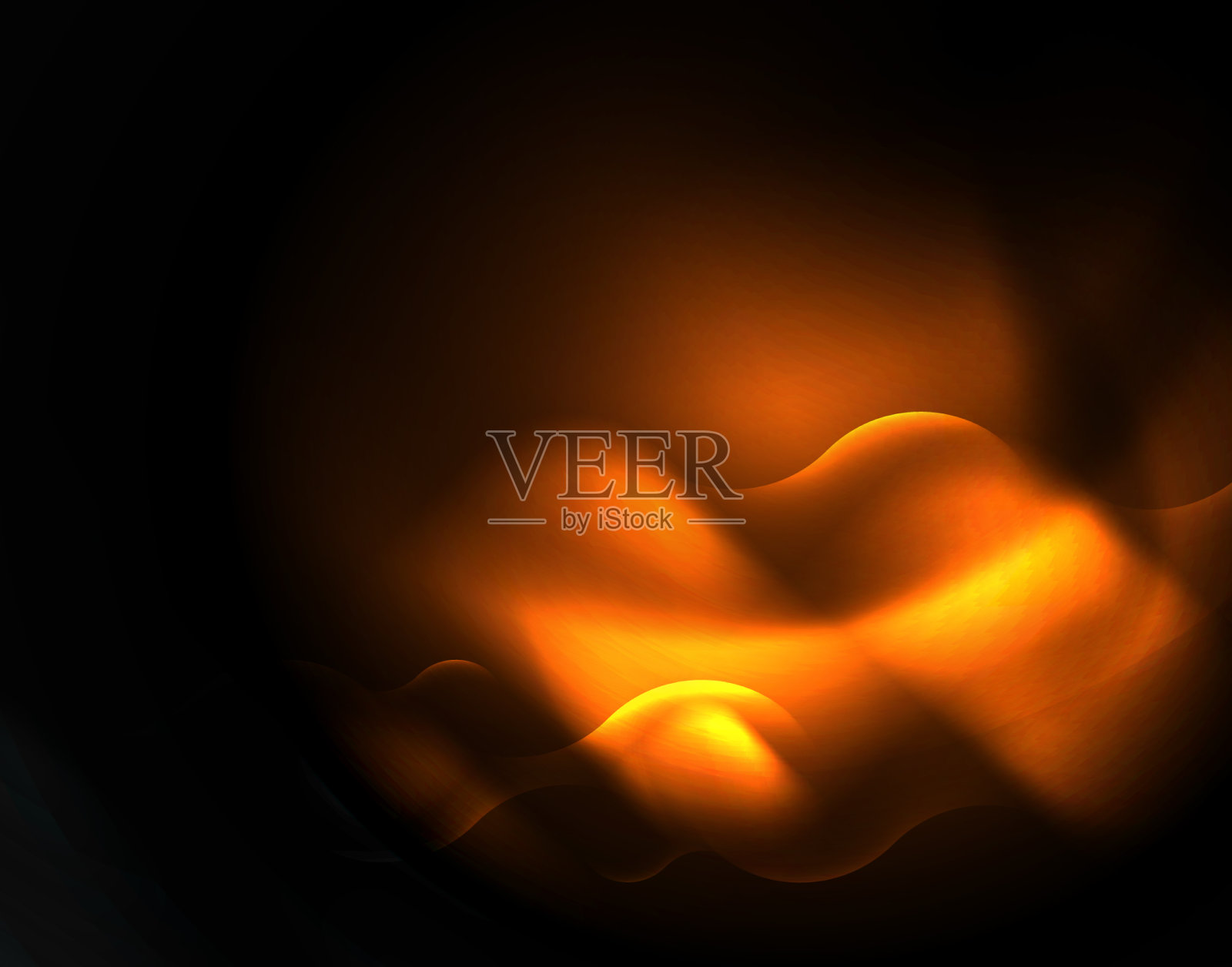 闪亮的霓虹灯几何波模板插画图片素材