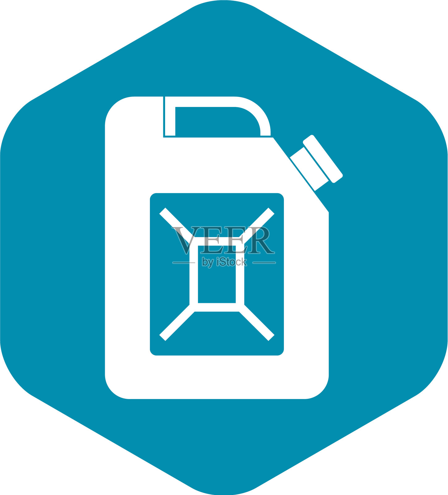 Jerrycan图标简单的风格插画图片素材