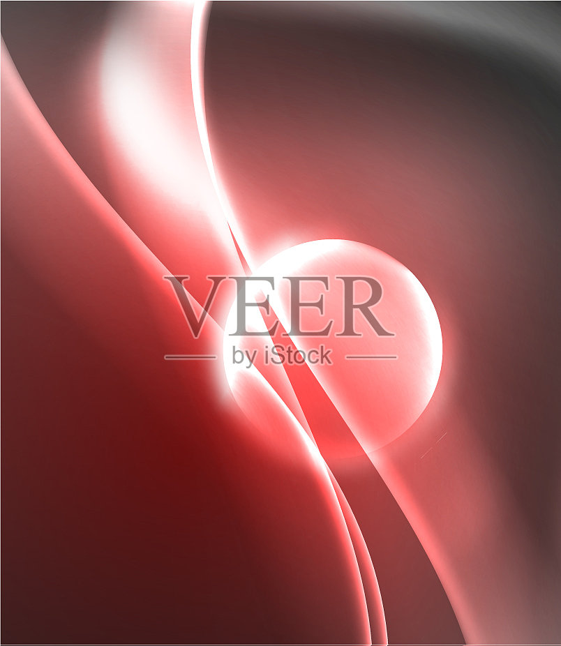 黑暗的空间有闪亮的霓虹灯光运动波插画图片素材