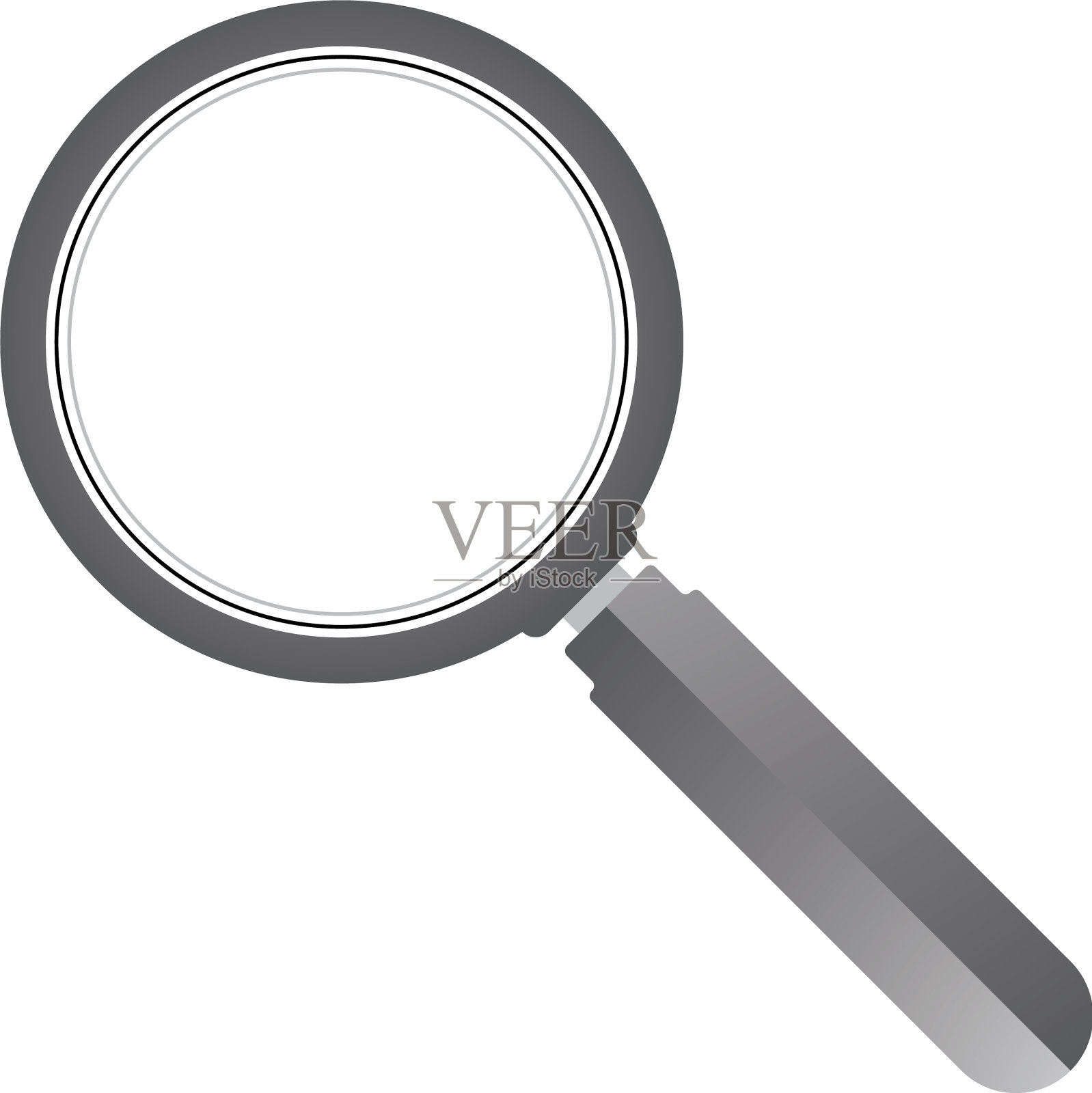 放大镜放大图标标志元素设计元素图片