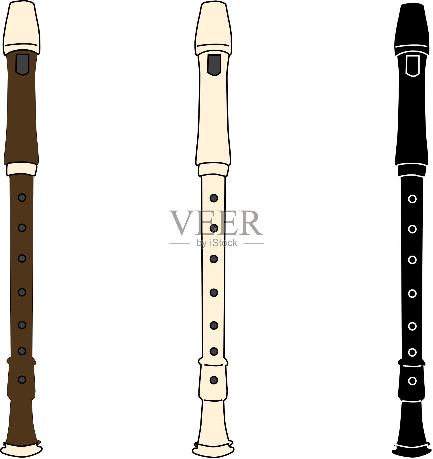 可爱的录音机插图材料插画图片素材