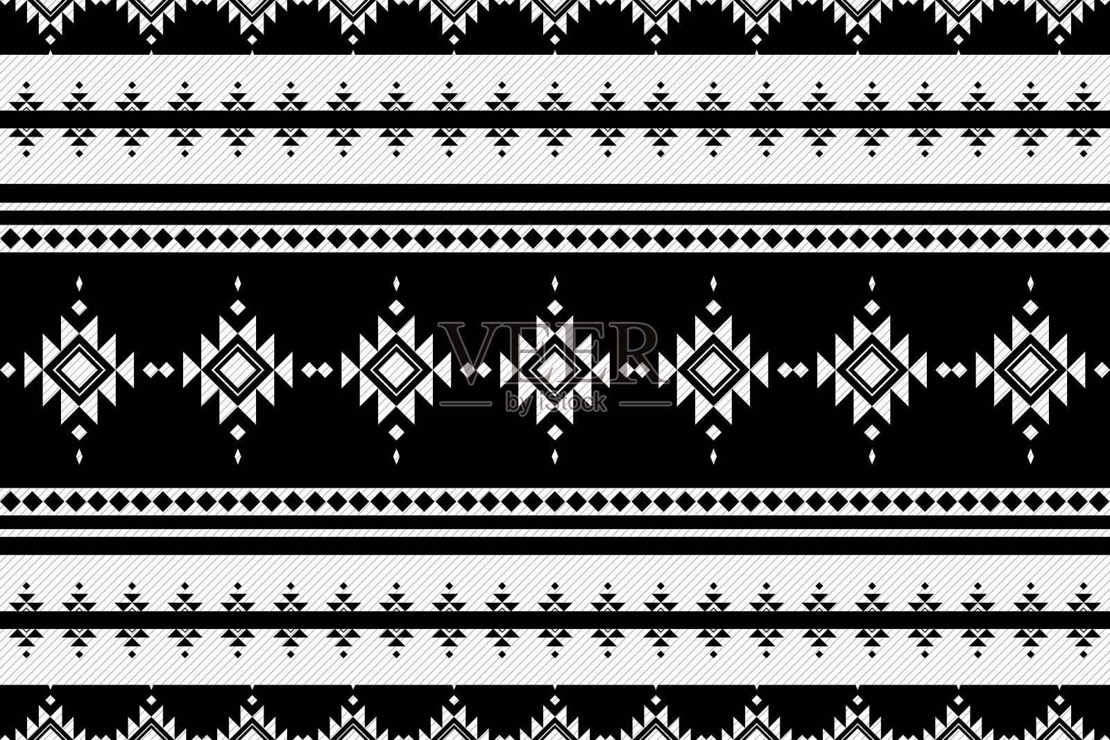 几何民族东方无缝图案的传统设计为背景插画图片素材