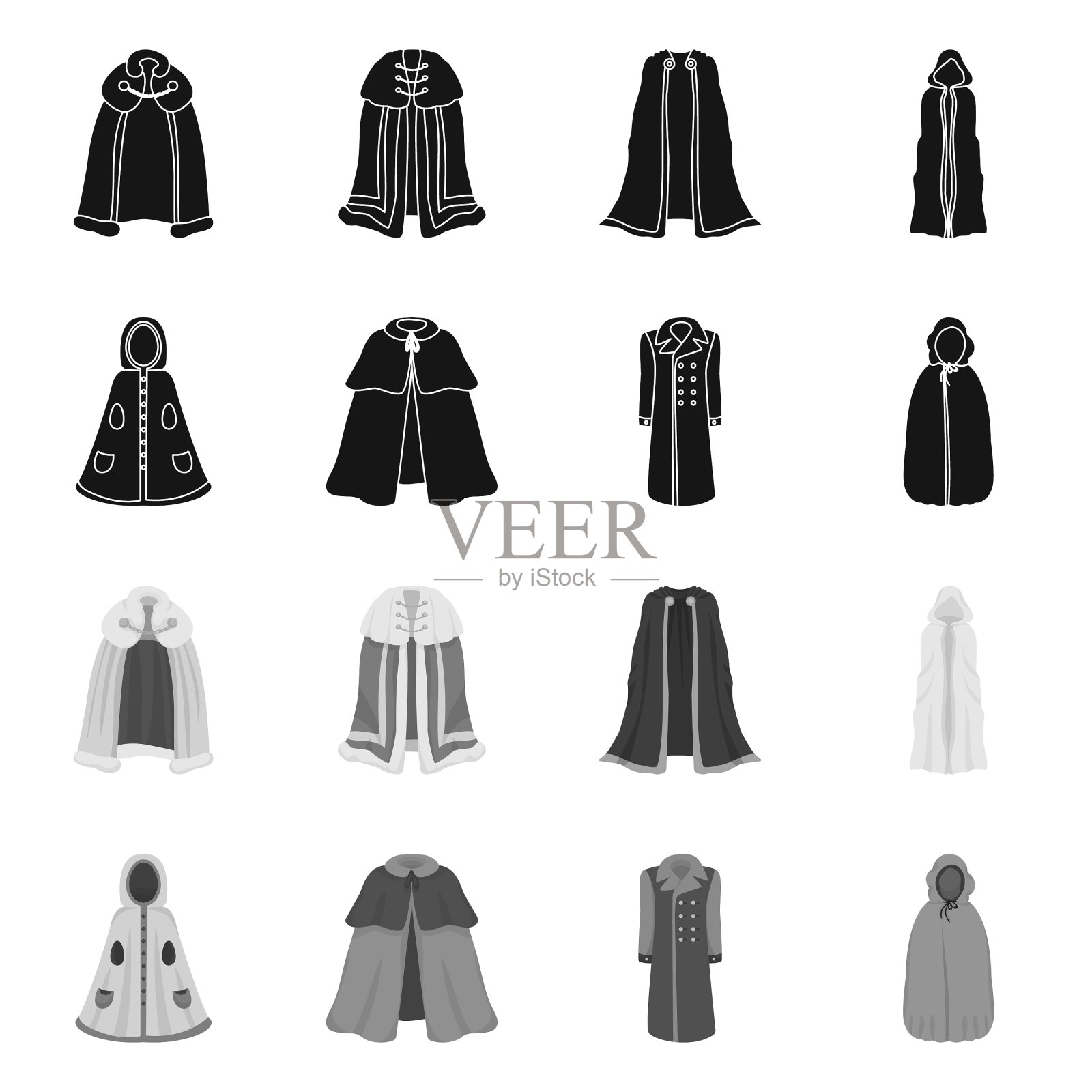 设计材料和服装标志插画图片素材