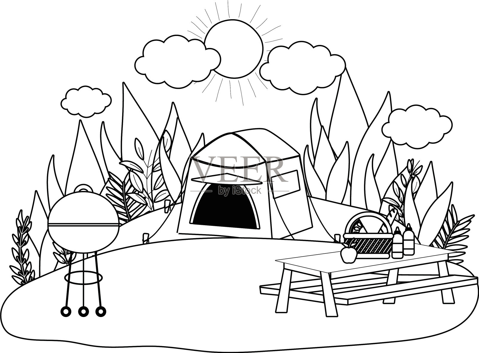 帐篷与露营设计设计元素图片