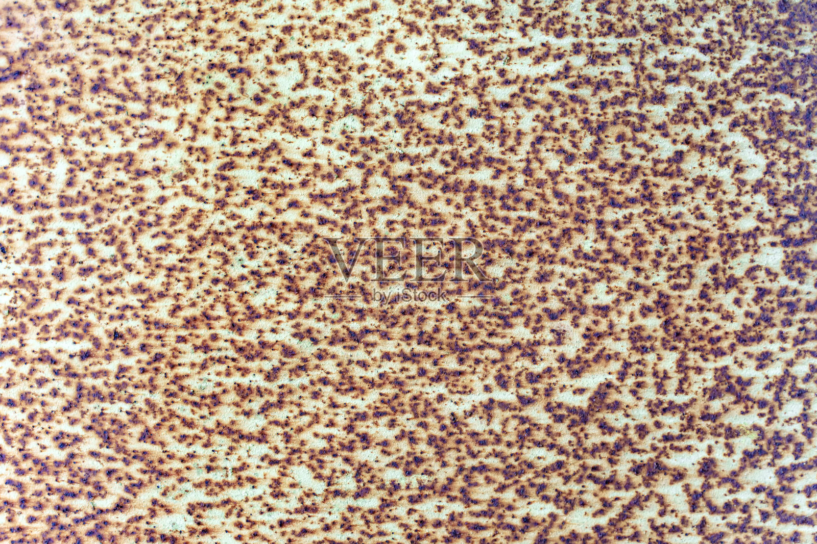 纹理。带有锈斑和棕色条纹的黄色金属照片摄影图片