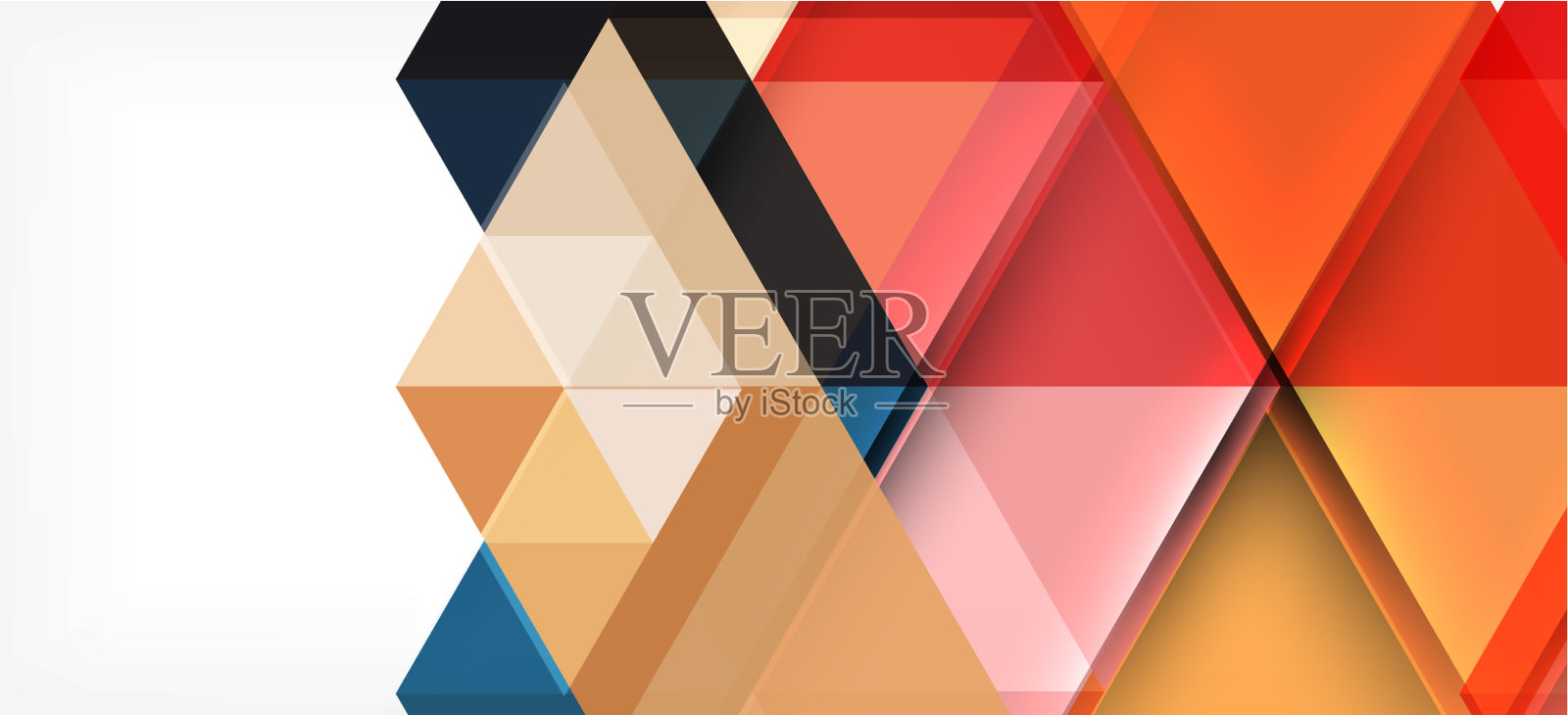 现代马赛克三角形模板背景大插画图片素材