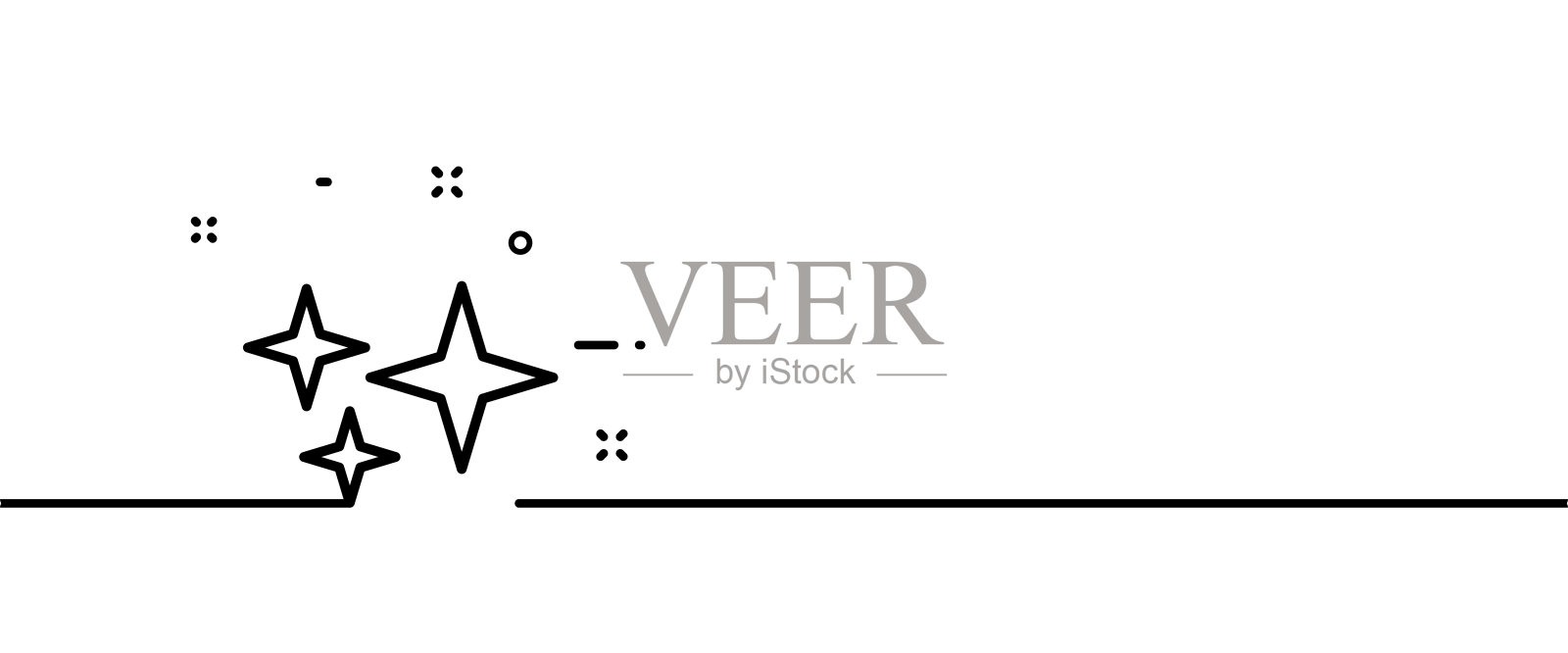 明星偶像。星空。的最爱。一行的风格。向量eps 10插画图片素材