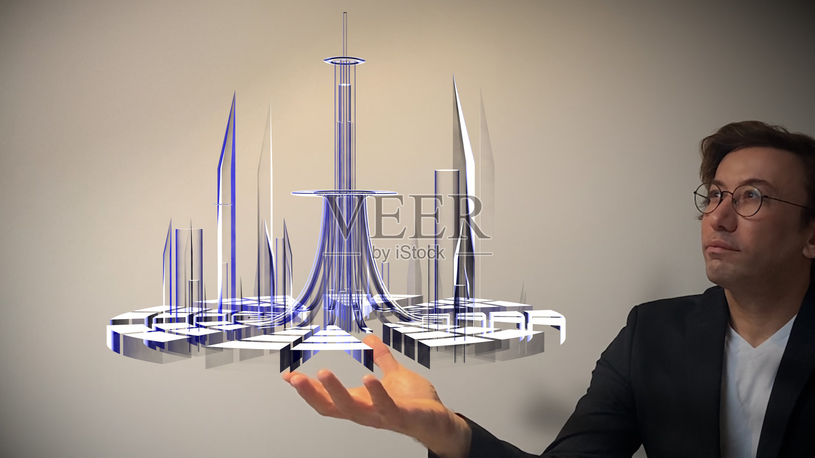 建筑设计与增强现实照片摄影图片