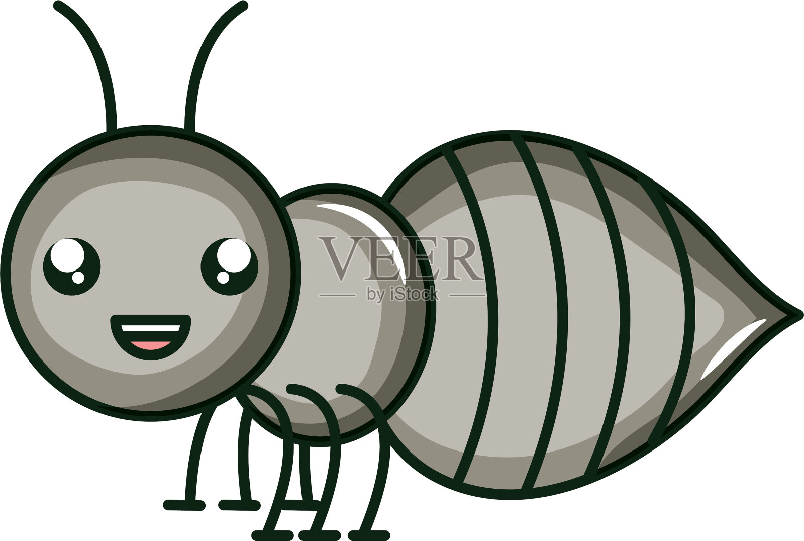 可爱的蚂蚁昆虫可爱的性格设计元素图片