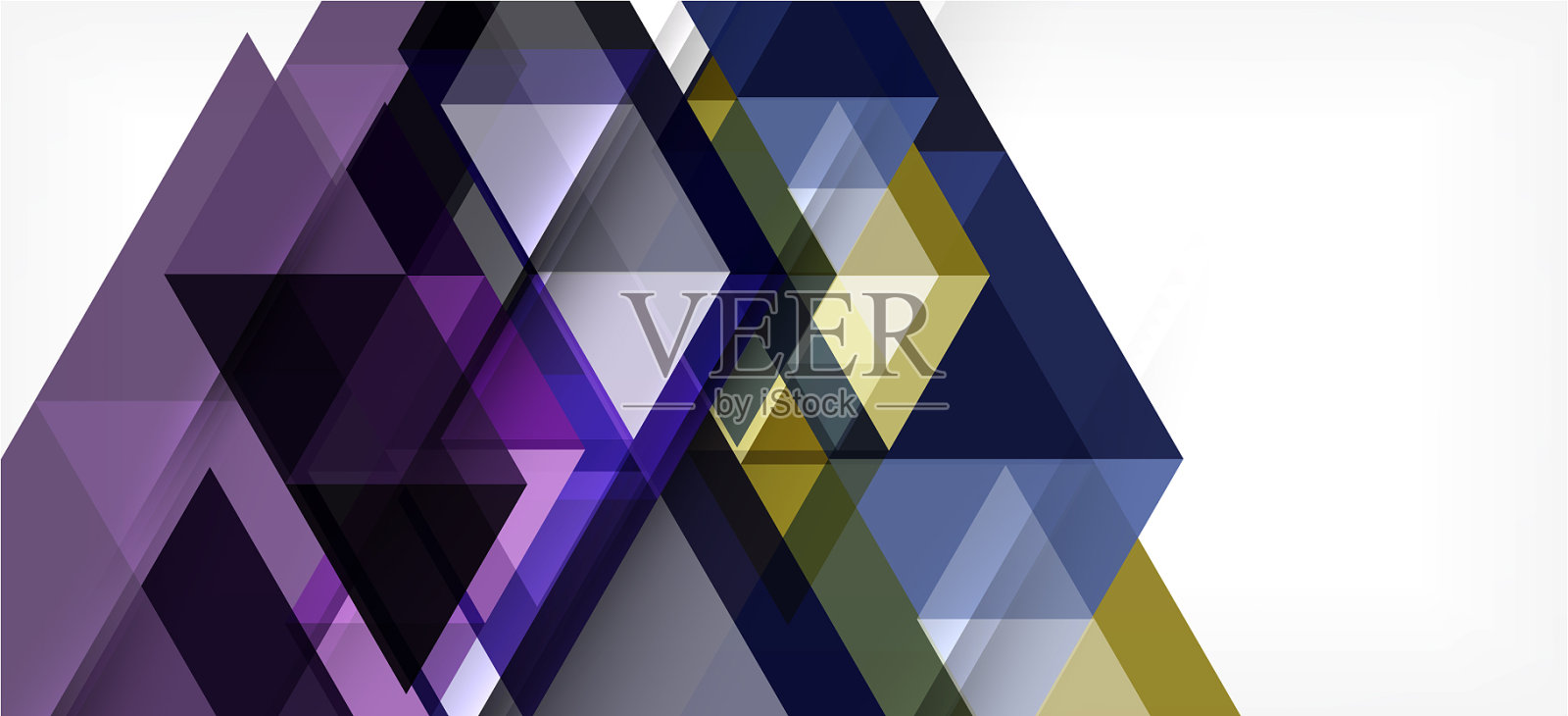 现代马赛克三角形模板背景大插画图片素材