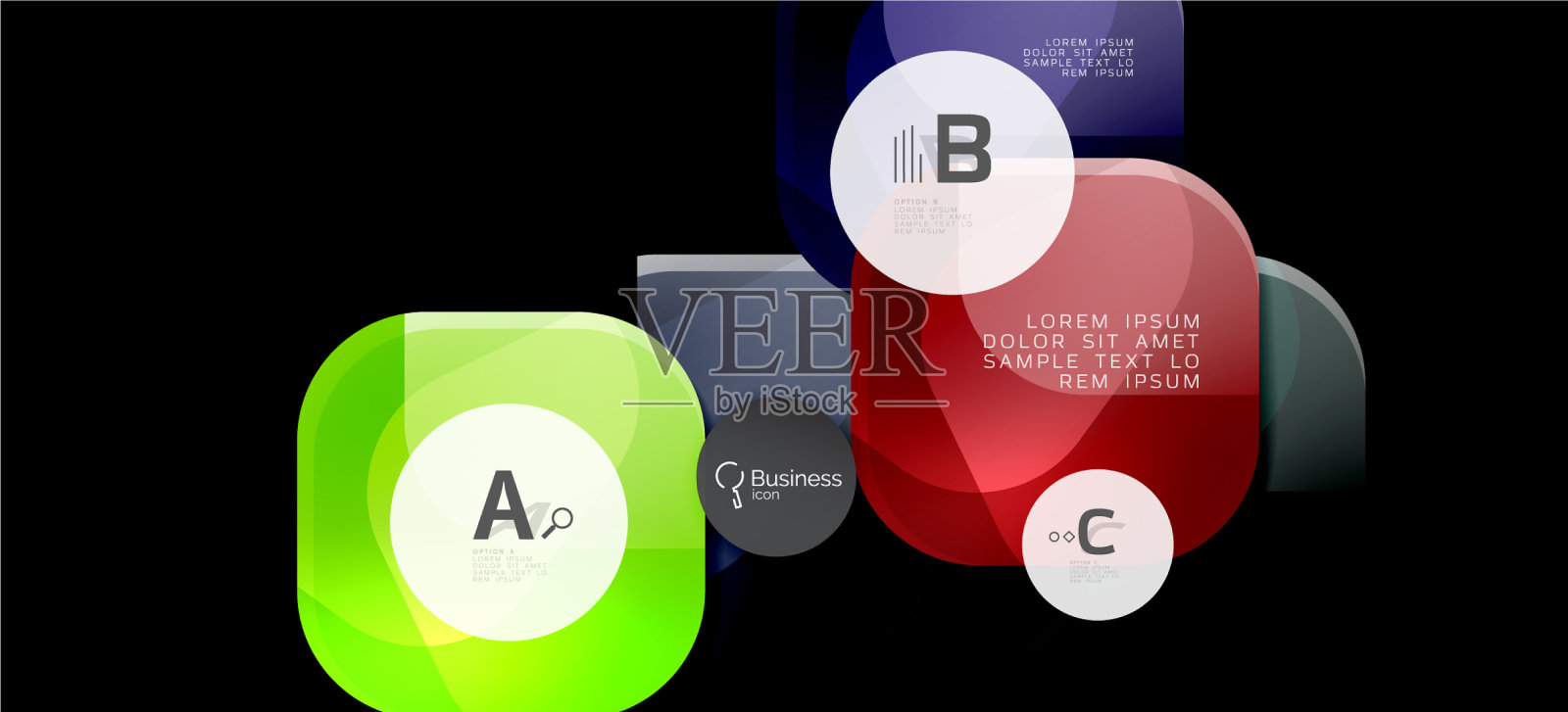 信息图形圈背景成功图标图标素材