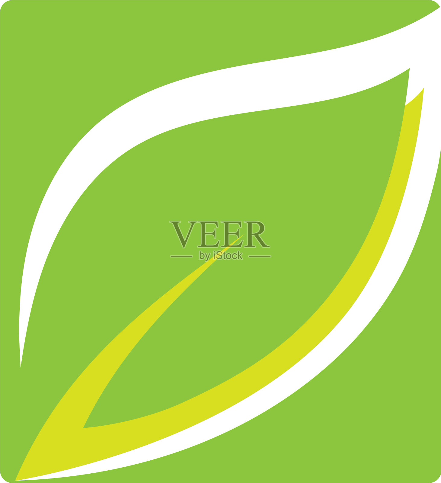 绿叶生态自然元素图标设计元素图片