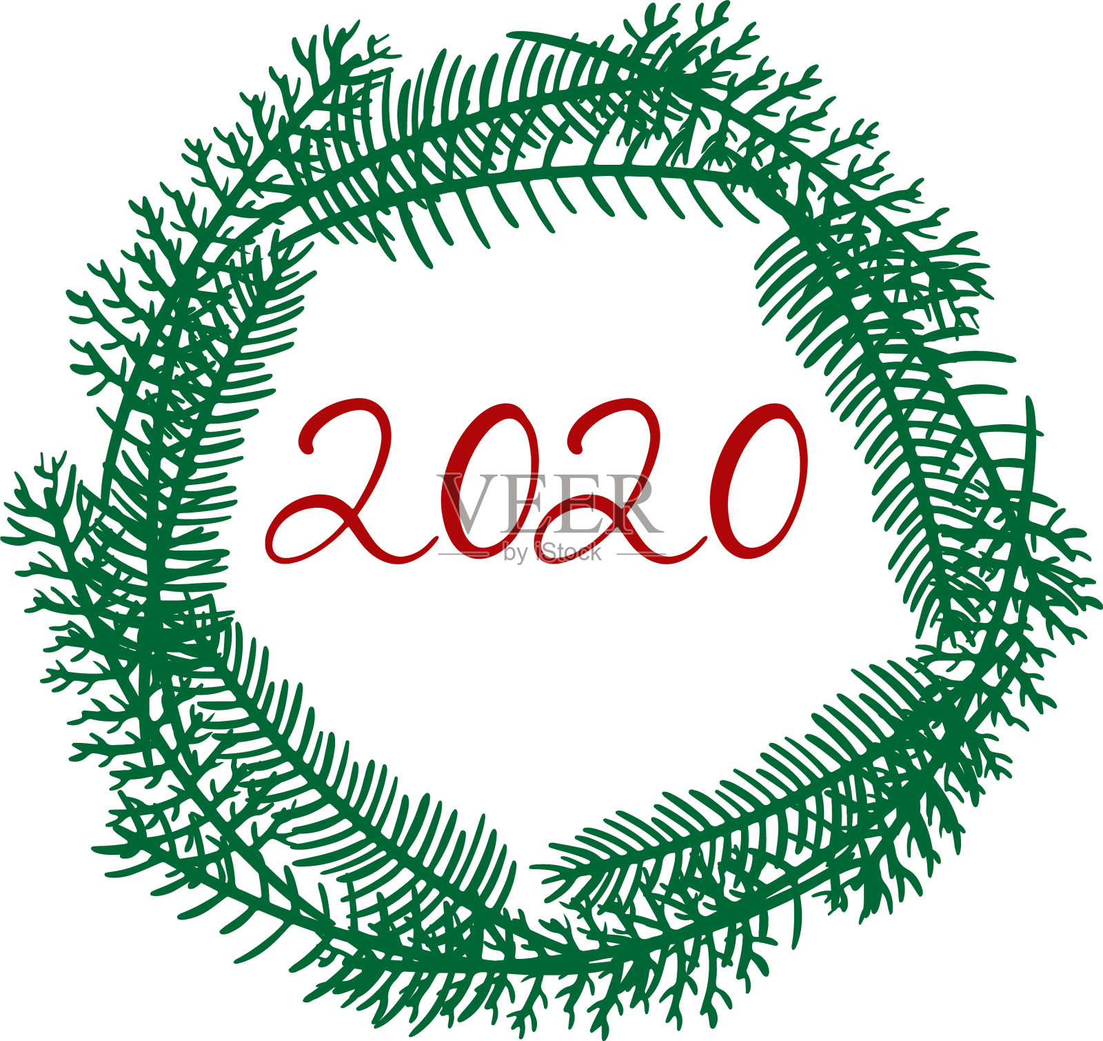 圣诞快乐，新年快乐插画图片素材