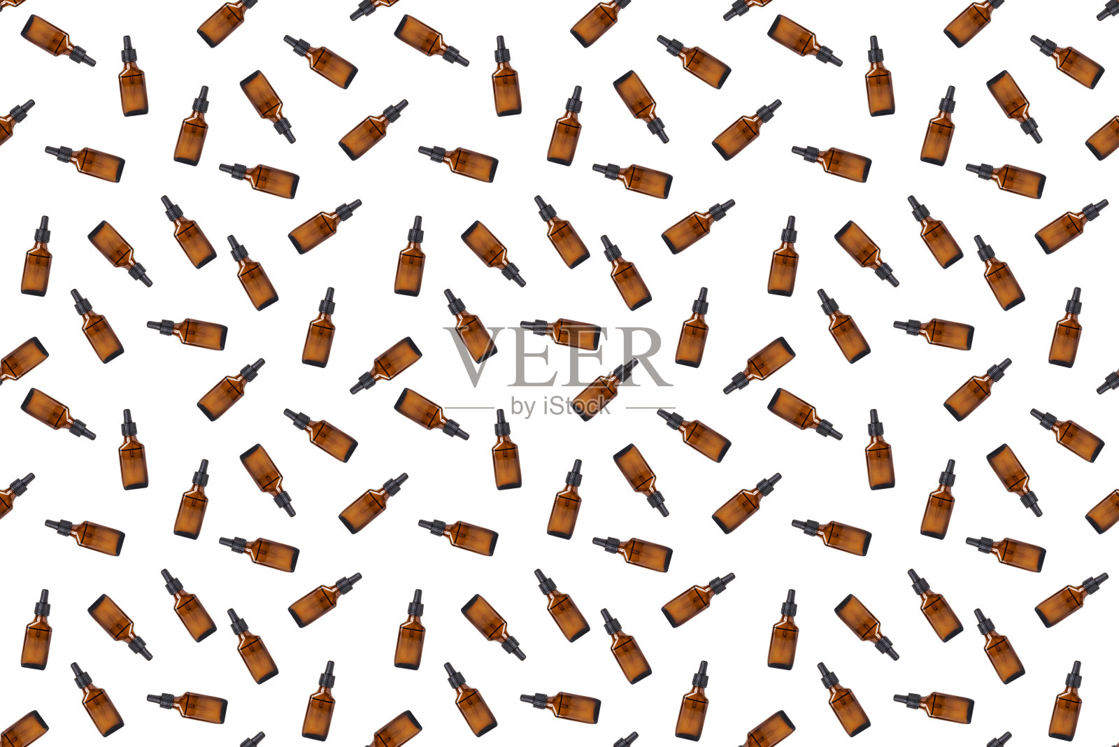 玻璃罐无缝图案的白色背景。照片摄影图片