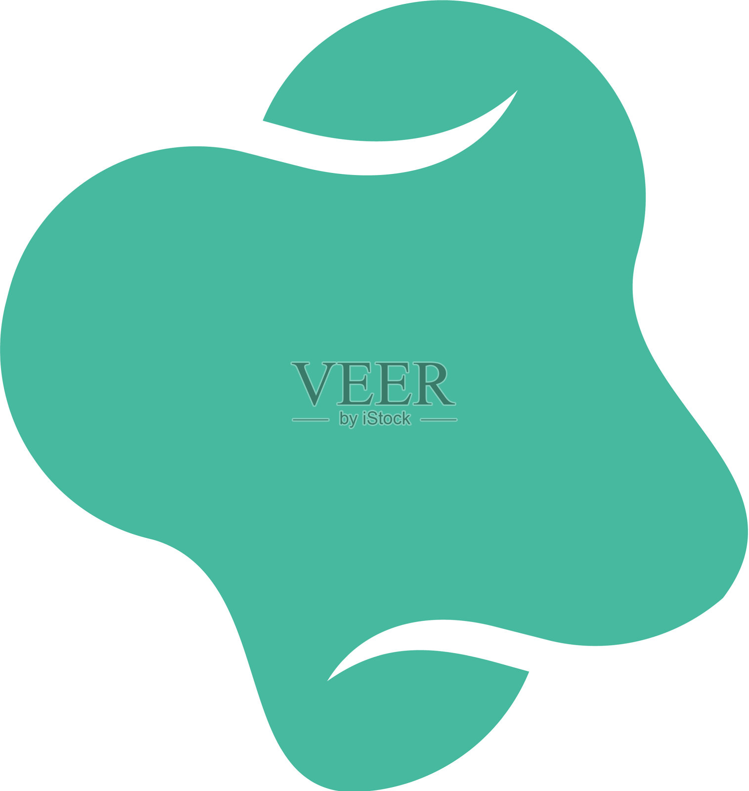 牙科诊所标志牙抽象设计模板设计元素图片