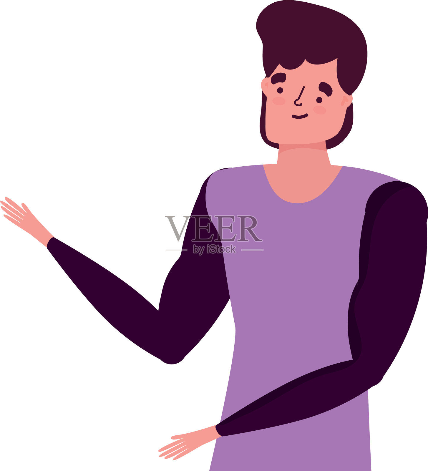 孤立的化身人设计设计元素图片