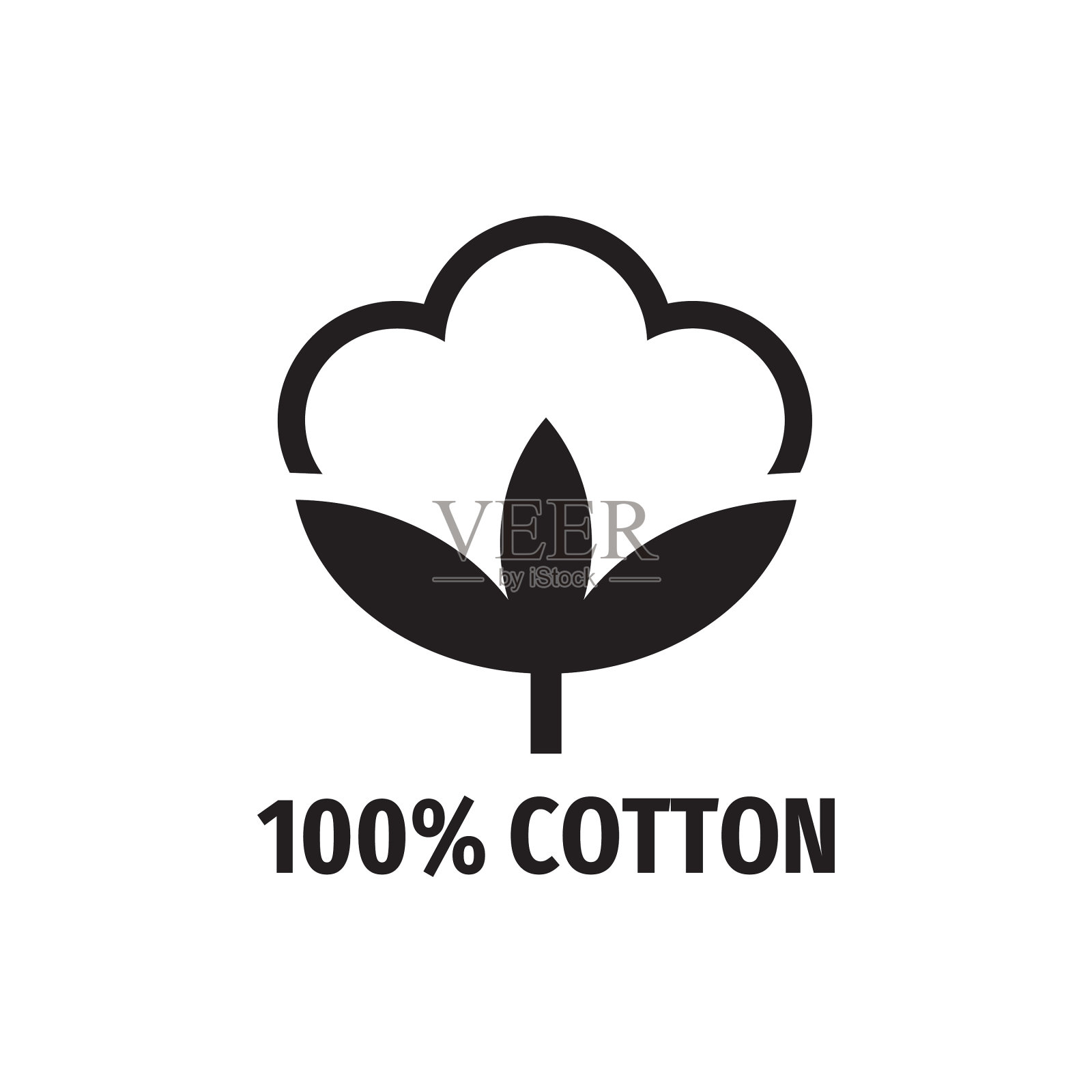 棉网黑色图标设计天然纤维插画图片素材