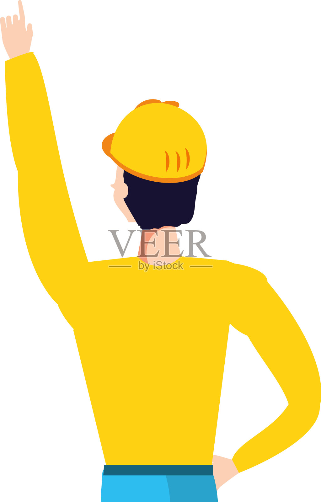 工人操作员工业化身设计元素图片