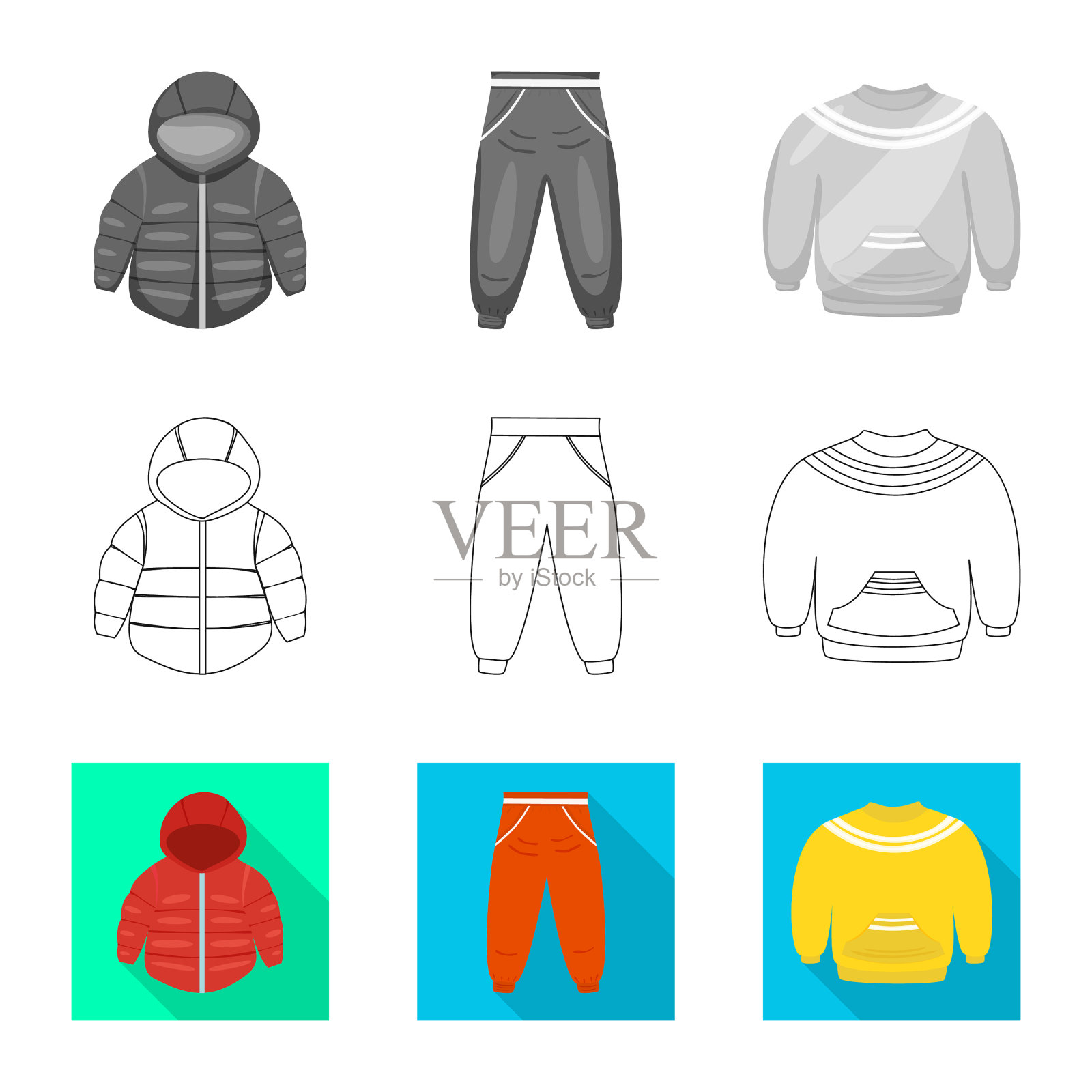 时尚服装标志插画图片素材