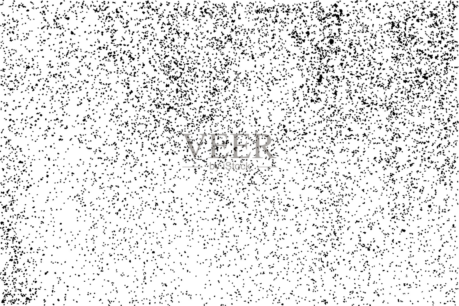 白色上孤立的黑色颗粒状纹理插画图片素材