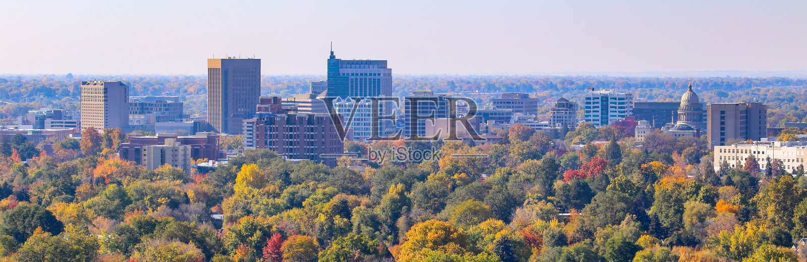 博伊西，爱达荷州秋天的地平线照片摄影图片