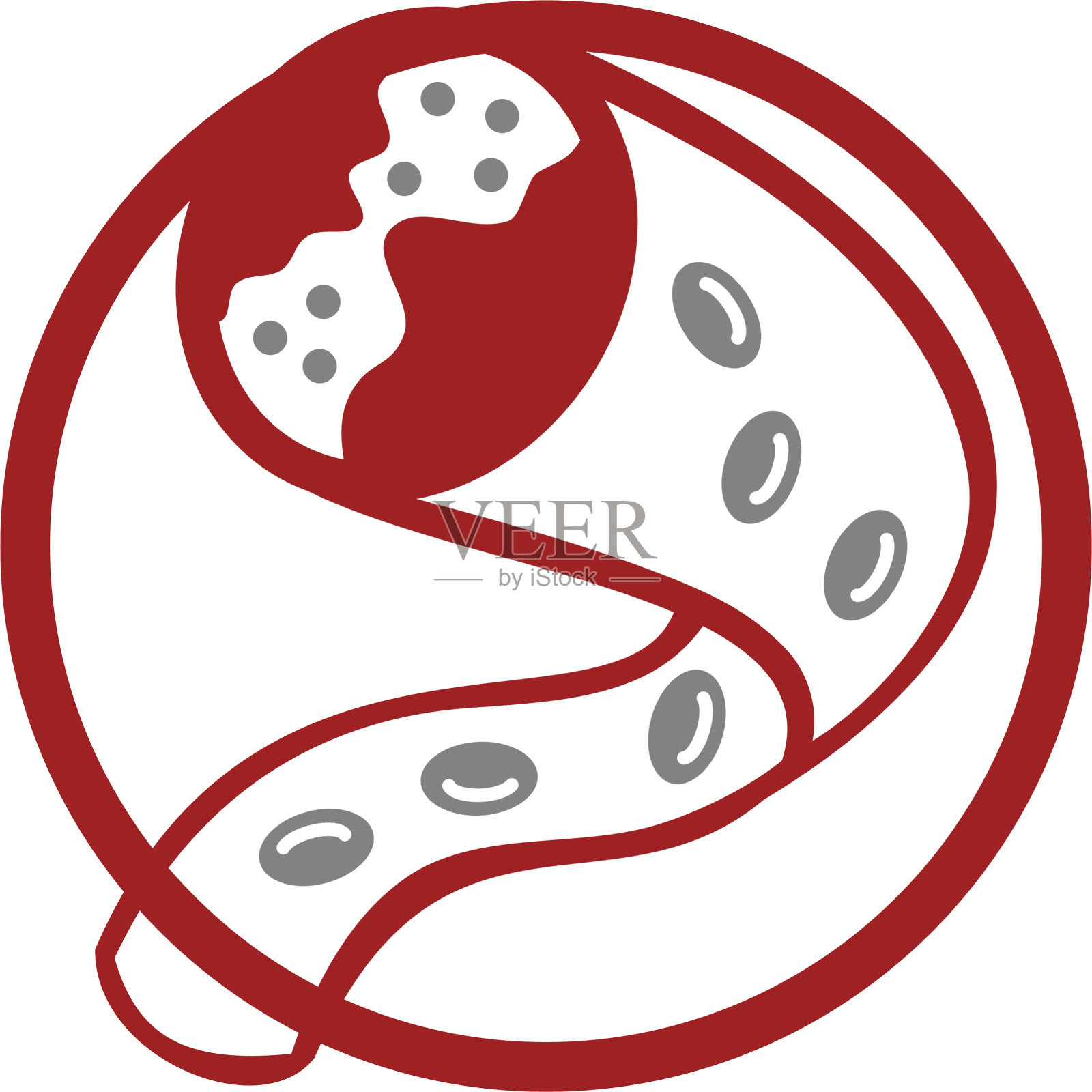 胆固醇在动脉健康风险设计中的应用设计元素图片