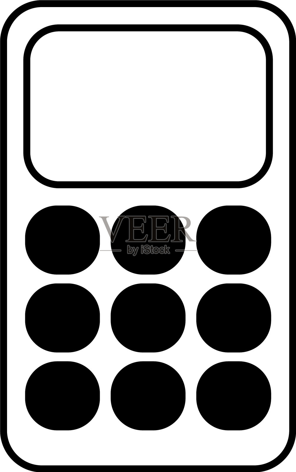 孤立的计算器的设计设计元素图片