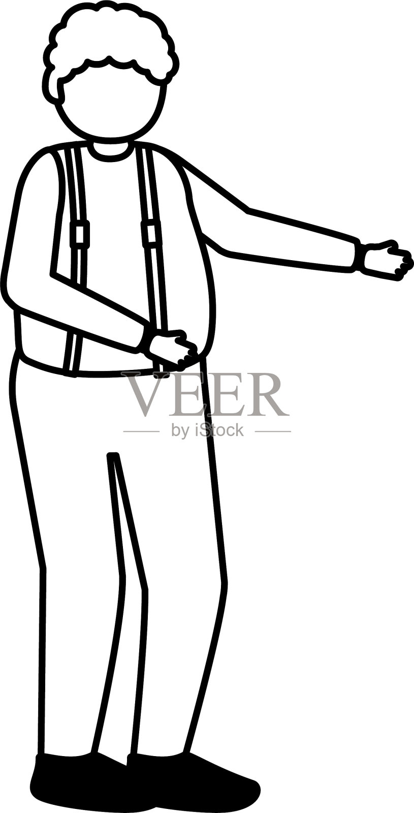 祖父的卡通设计设计元素图片