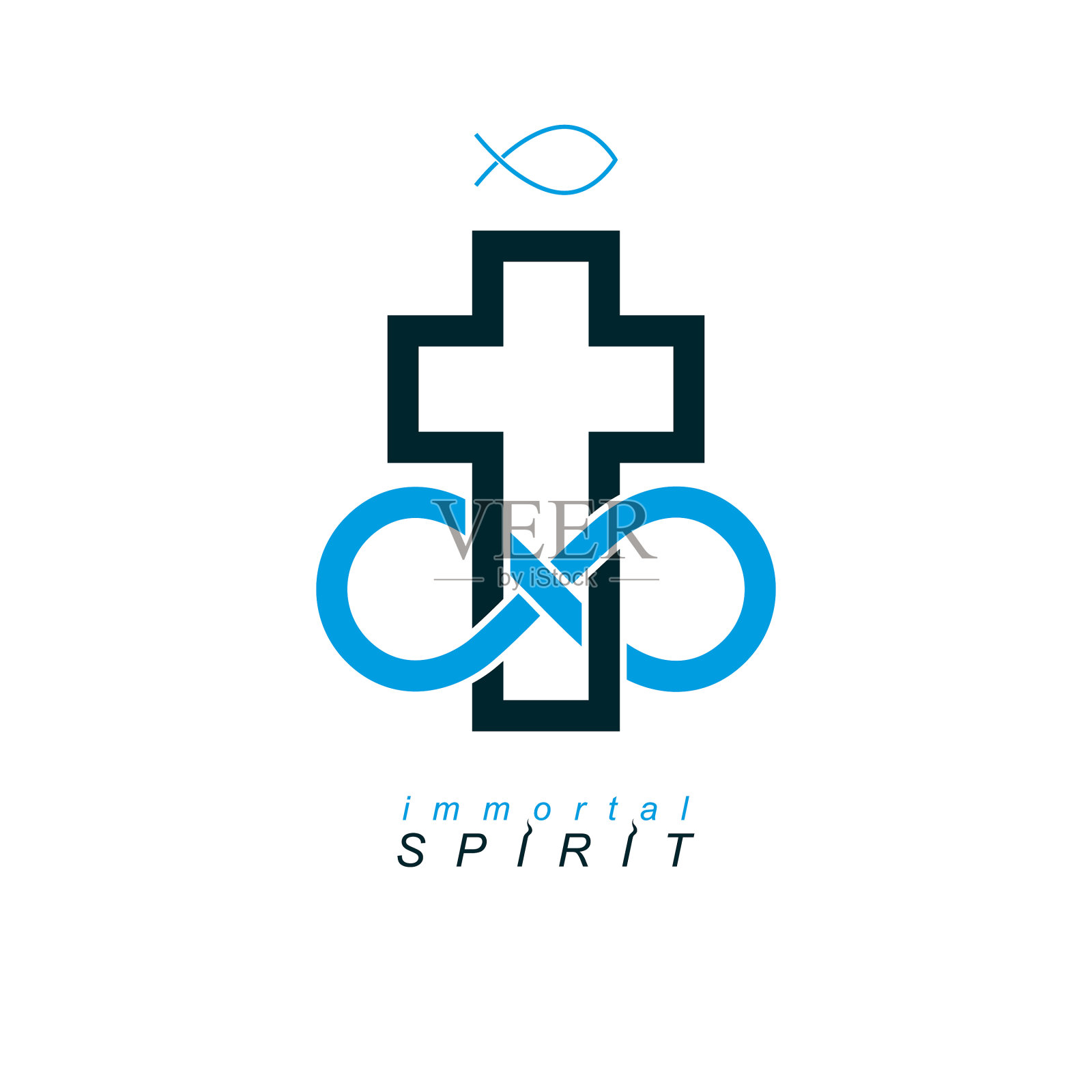 基督教对上帝创造的永恒信仰插画图片素材