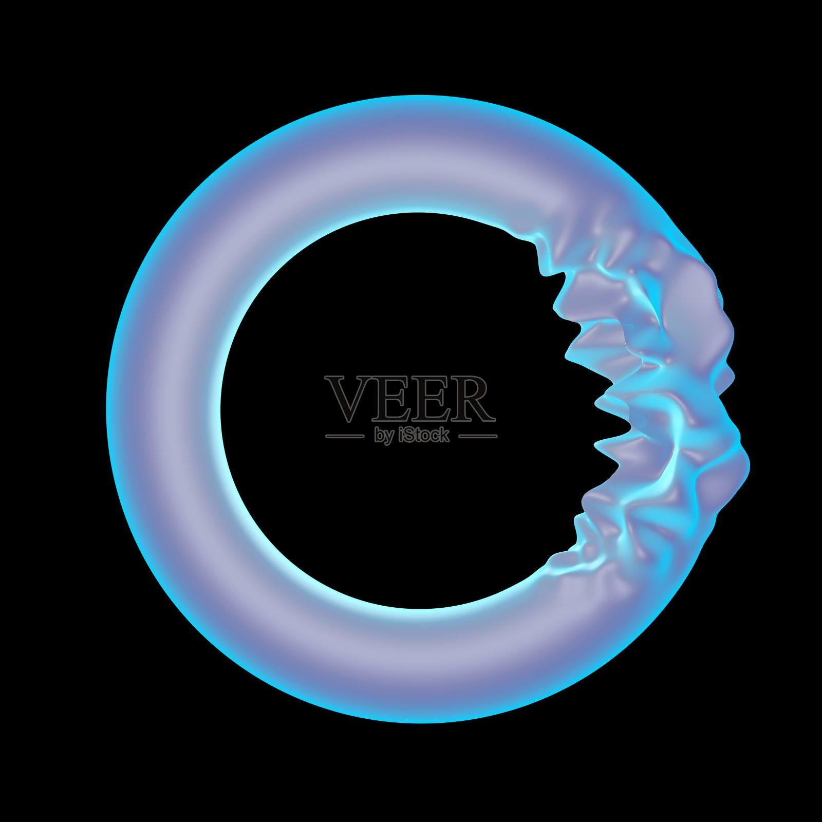 抽象3D图形蓝色背景设计照片摄影图片