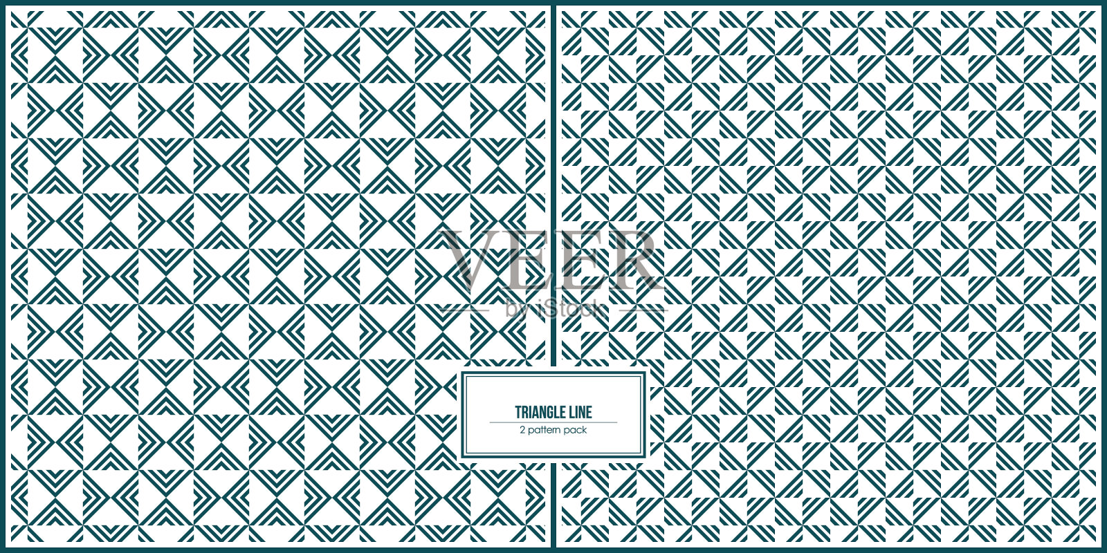 多重三角形线的两包图案插画图片素材