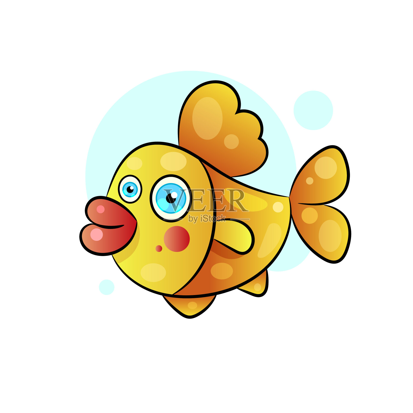 海鲜鱼设计标志模板插画图片素材