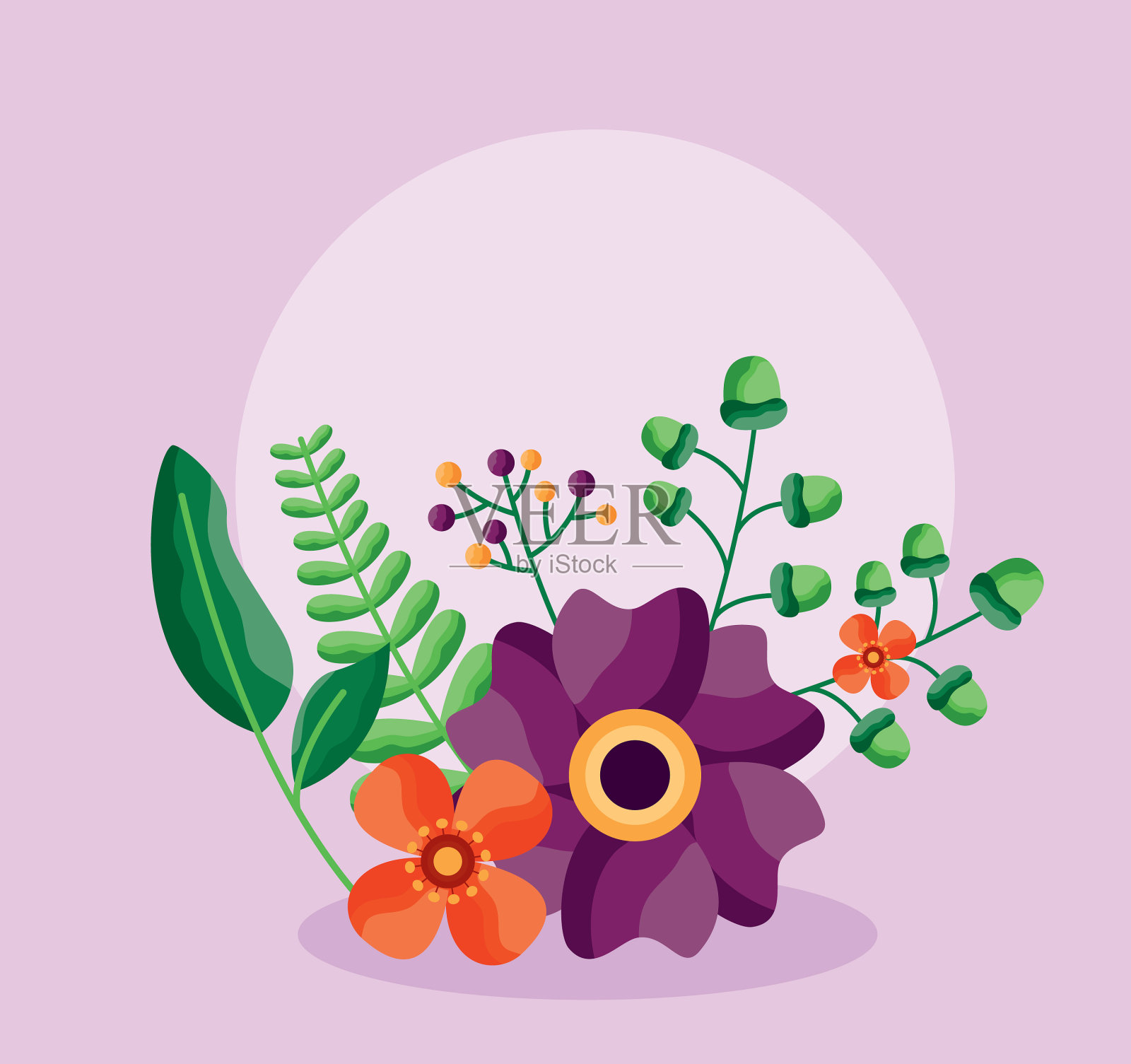 婚礼保存日期花卡插画图片素材