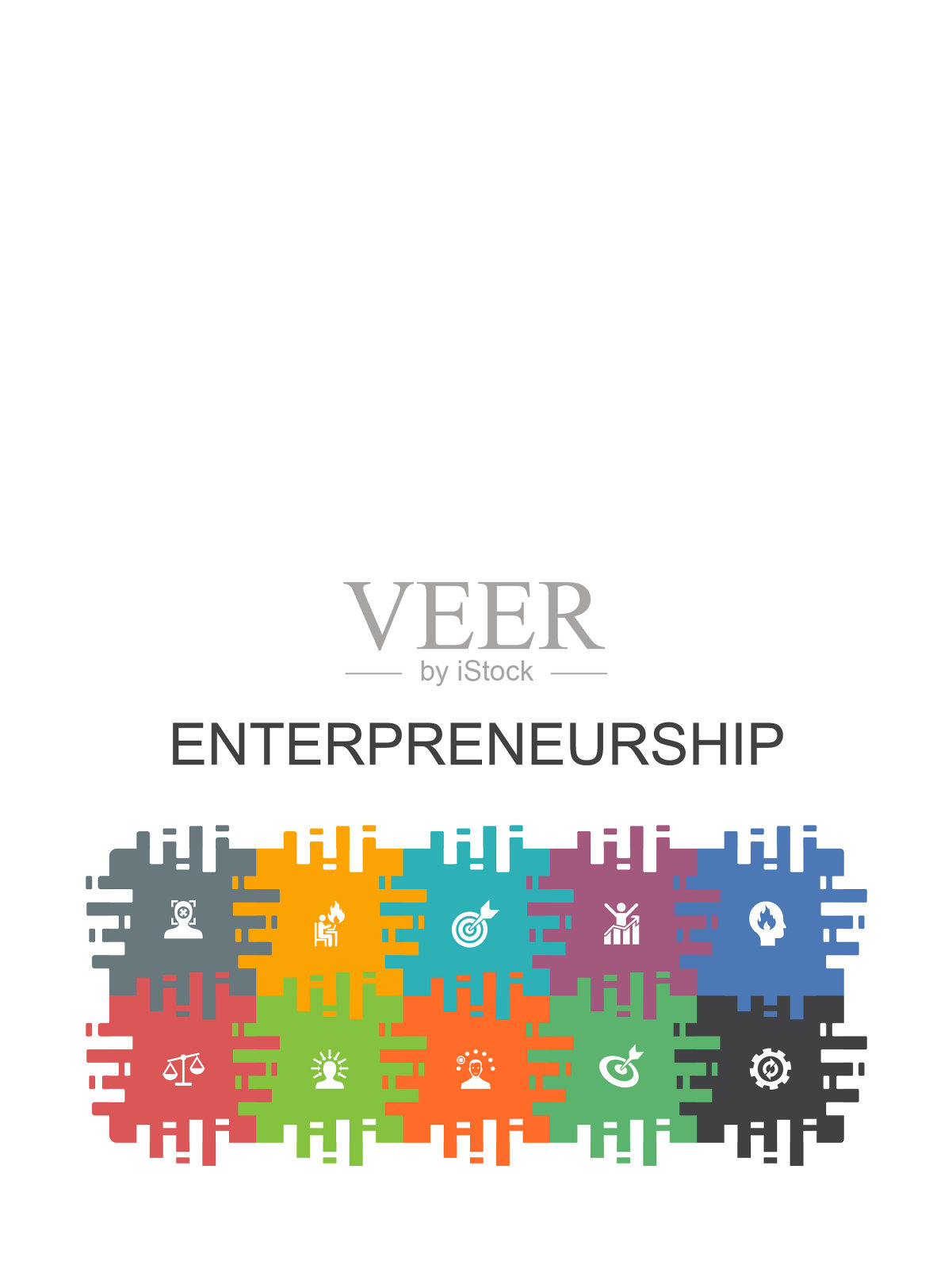 创业卡通模板与平面插画图片素材