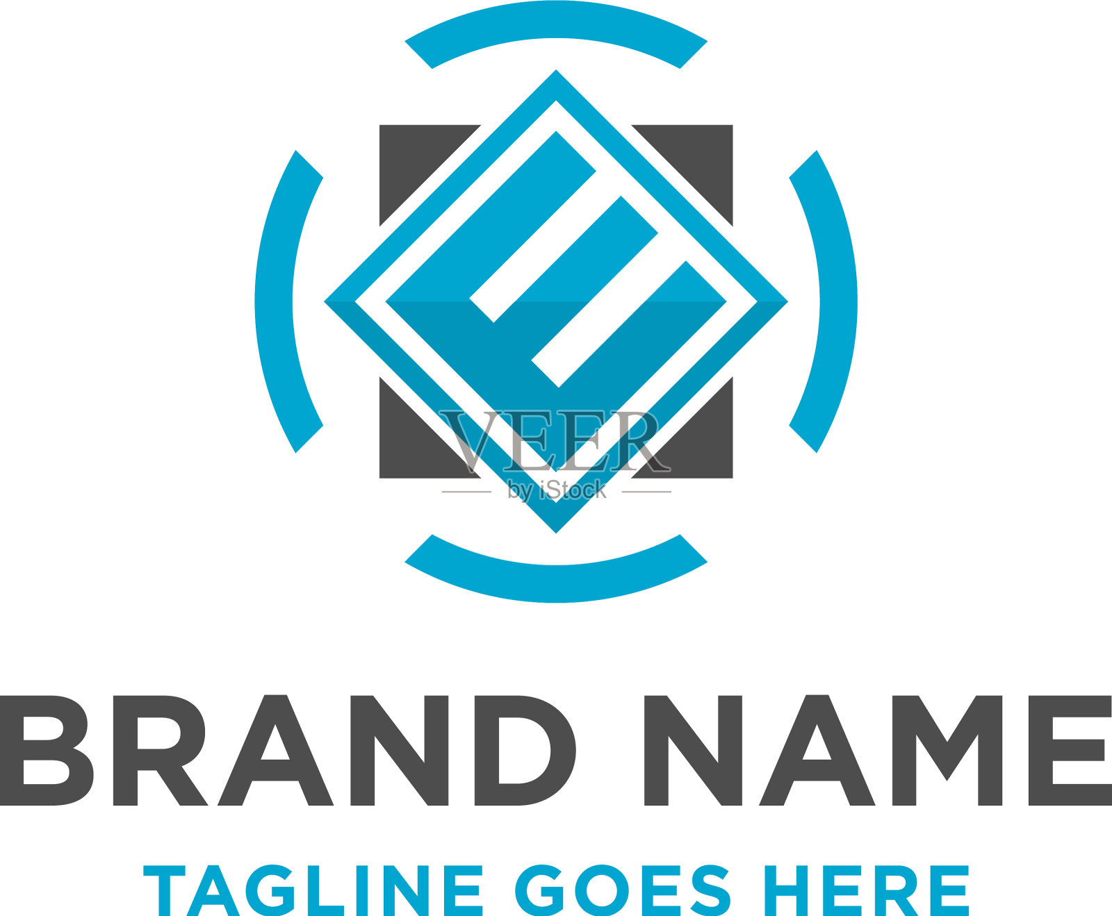 初始标识e插画图片素材