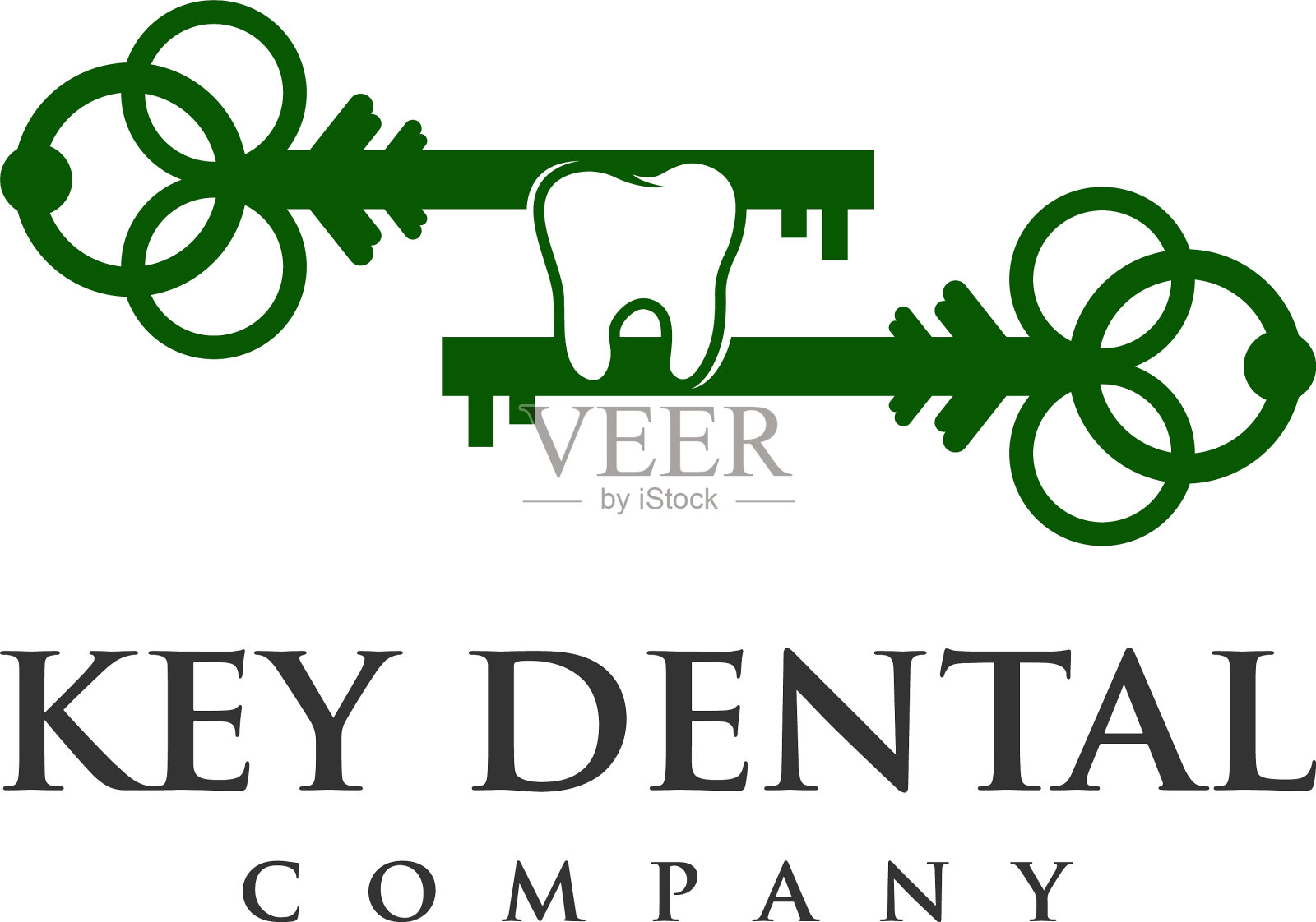关键牙科标志插画图片素材
