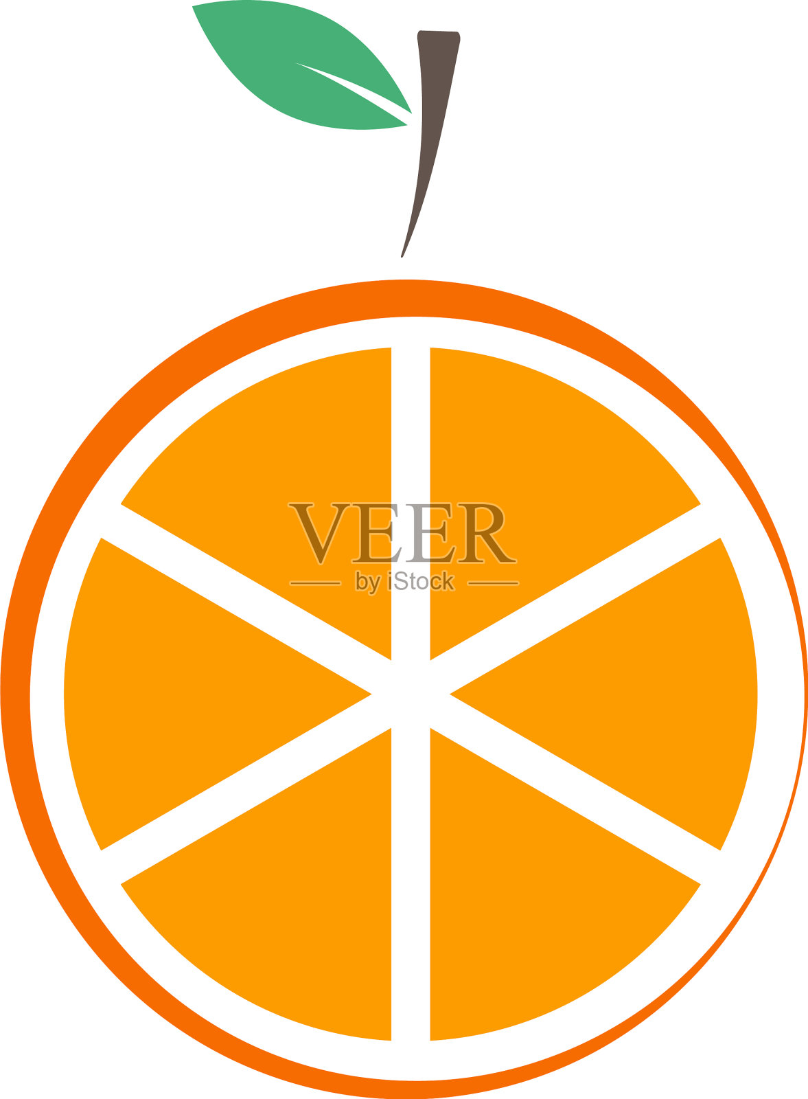 橙子水果图形设计模板分离设计元素图片