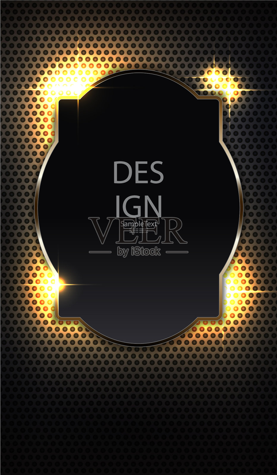 一个几何复杂的暗网格组成插画图片素材