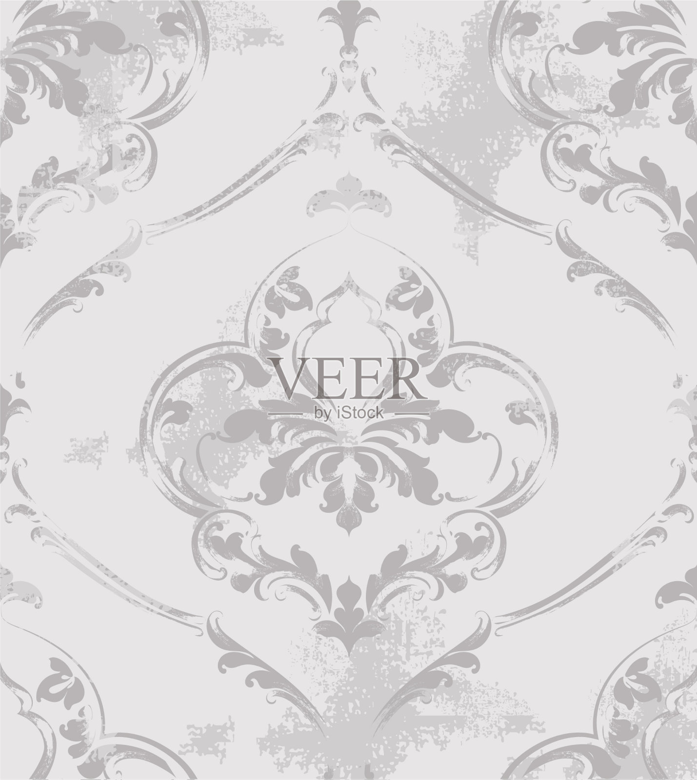 巴洛克纹理图案花卉装饰设计模板素材