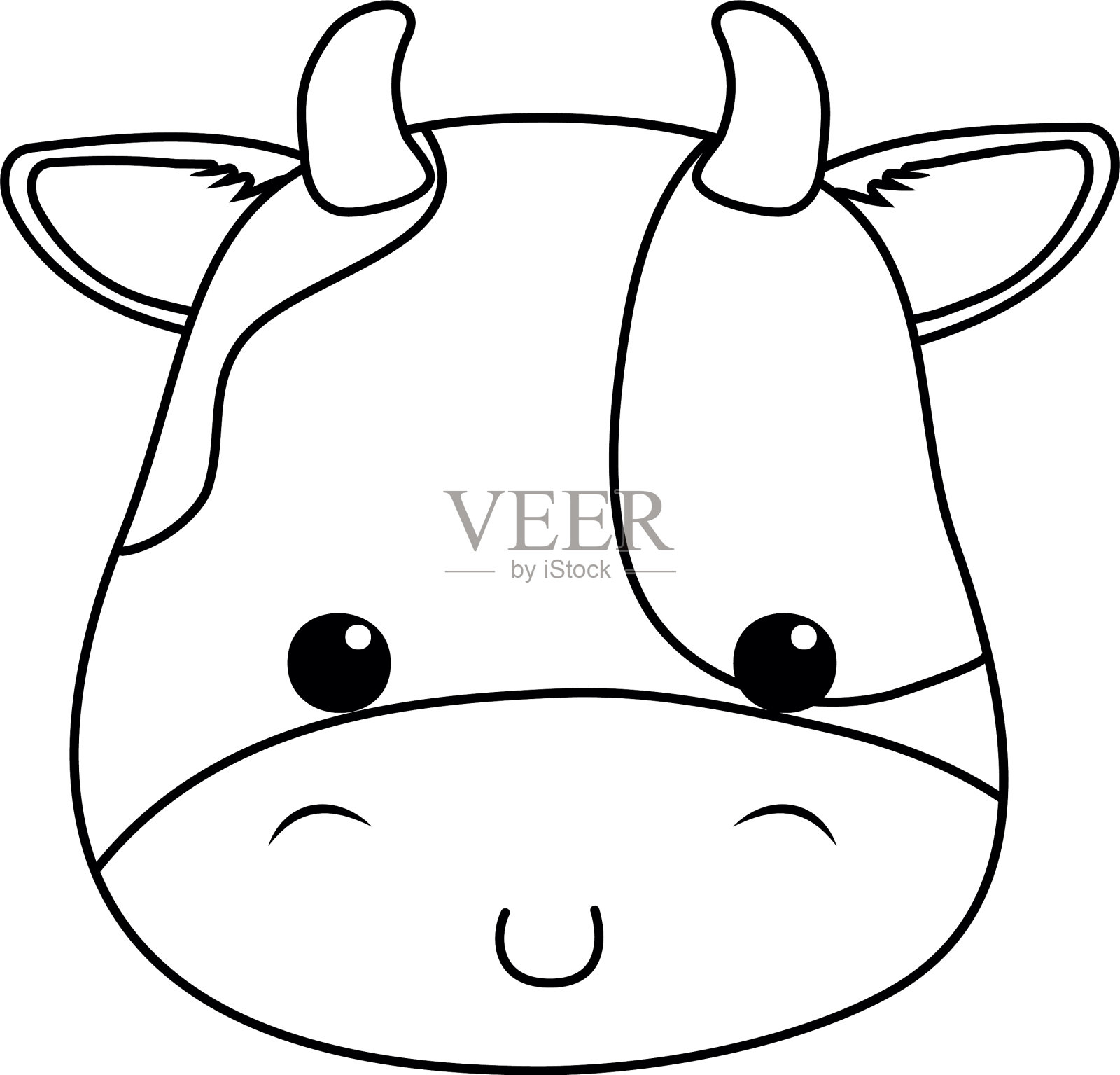 牛的卡通设计设计元素图片