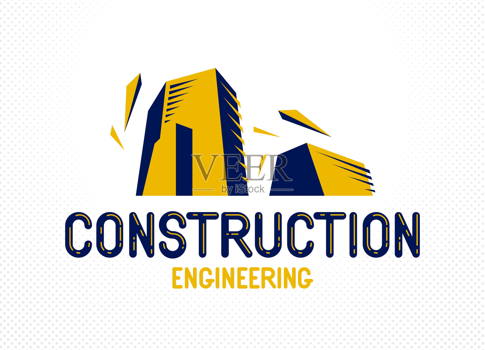 建筑建筑设计元素标志或图标插画图片素材