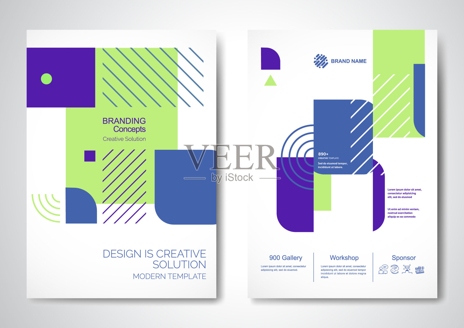 矢量宣传册传单设计布局模板插画图片素材